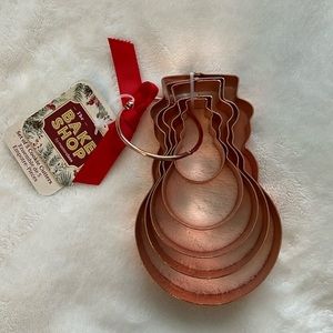 Masterclass Set of 5 Stainless Steel Snowman Cookie Cutters. New With Tags